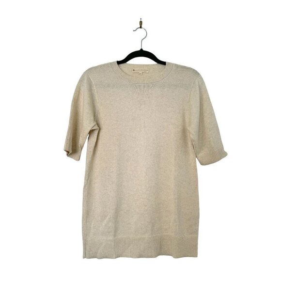 Indigenous Fair Trade Organic Cotton Crewneck Shortsleeve Summer Sweater XS NWOT - Picture 1 of 7